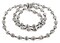 The Bead Chest Recycled Paper Bead Necklace from Uganda - Fair Trade African Jewelry (Black White Stripe)